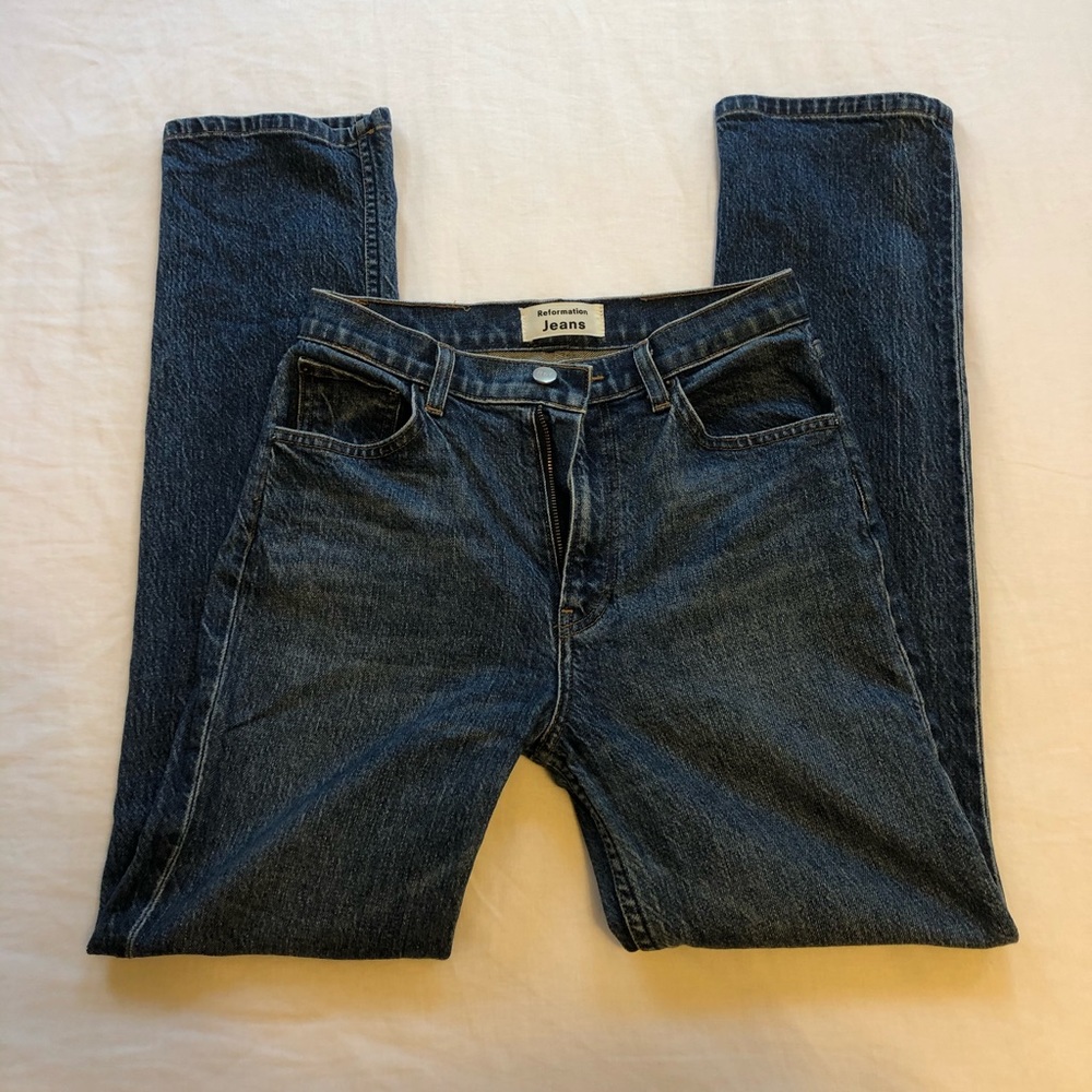 Reformation Liza High Straight Jean in Laguna